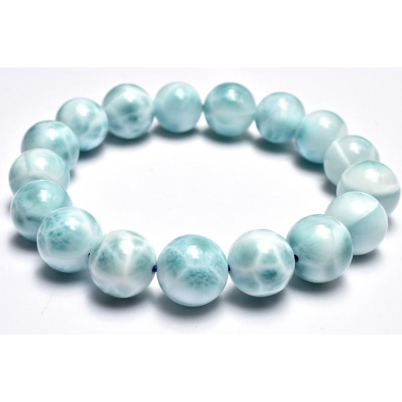 1点物】AAA☆数量限定 ラリマー 12-12.5mm ブレスレット _MC4322