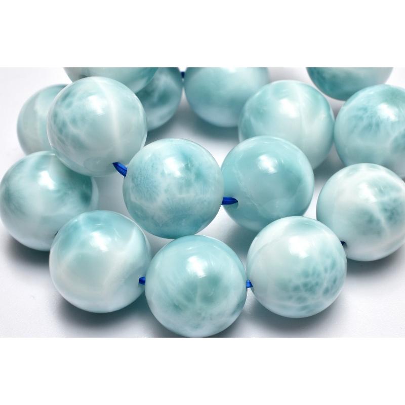 1点物】AAA☆数量限定 ラリマー 12-12.5mm ブレスレット _MC4322