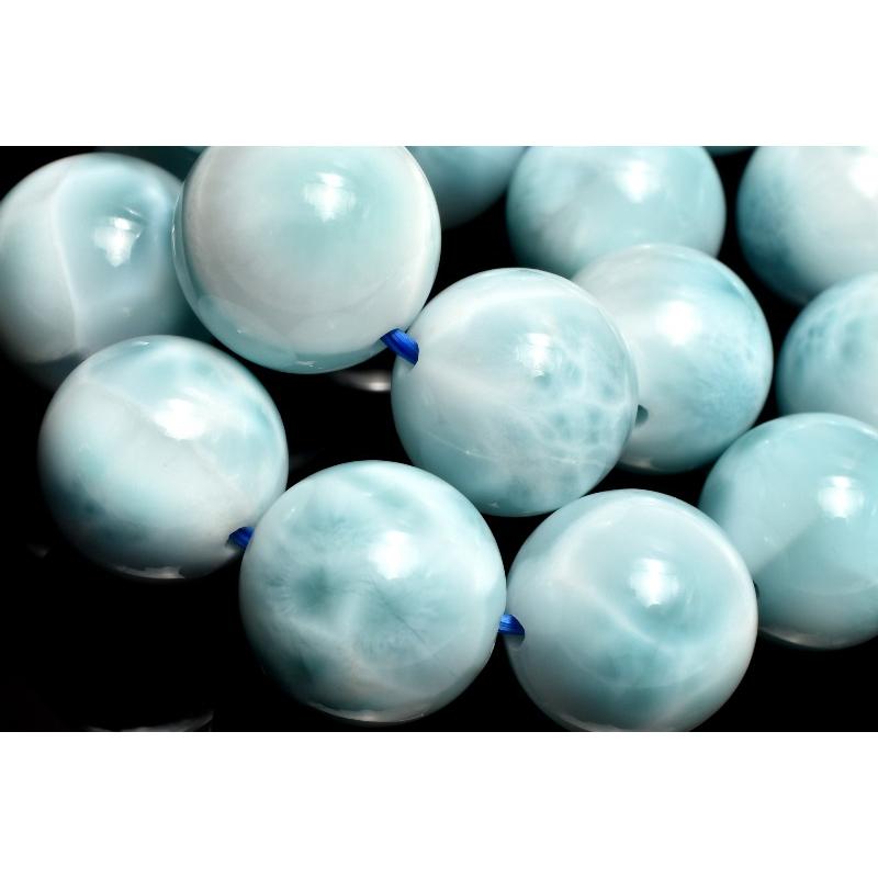 1点物】AAA☆数量限定 ラリマー 12-12.5mm ブレスレット _MC4322