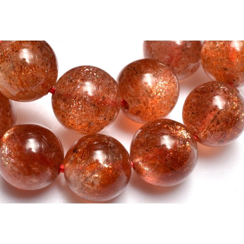 1点物】AAインド産◇太陽の石 マイカサンストーン 8.5mm ブレスレット