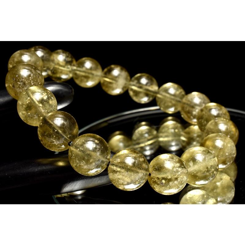 1点物】希少高品質◇ブラックファントム入り リビアングラス 11.5mm