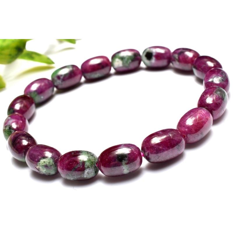 1点物】希少形状◇ルビーたっぷり ルビーインゾイサイト 11.5-12x8mm