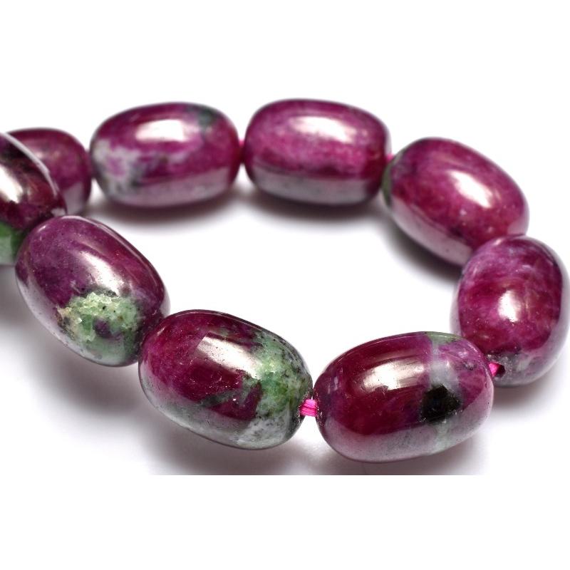 1点物】希少形状◇ルビーたっぷり ルビーインゾイサイト 11.5-12x8mm