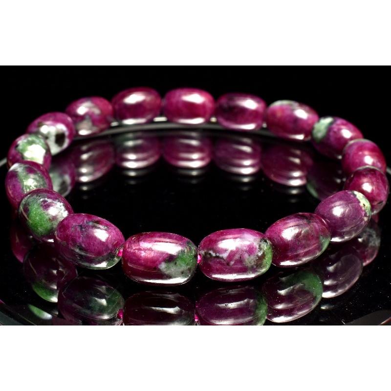 1点物】希少形状◇ルビーたっぷり ルビーインゾイサイト 11.5-12x8mm