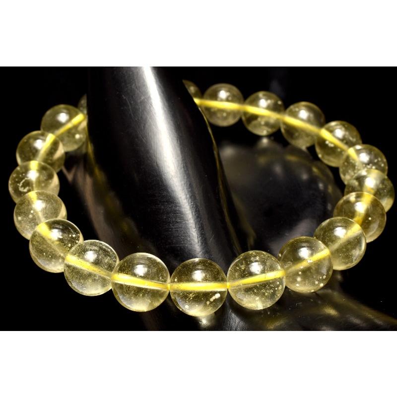 1点物】AA+☆宇宙の神秘 リビアングラス 9.5mm ブレスレット _MC4996