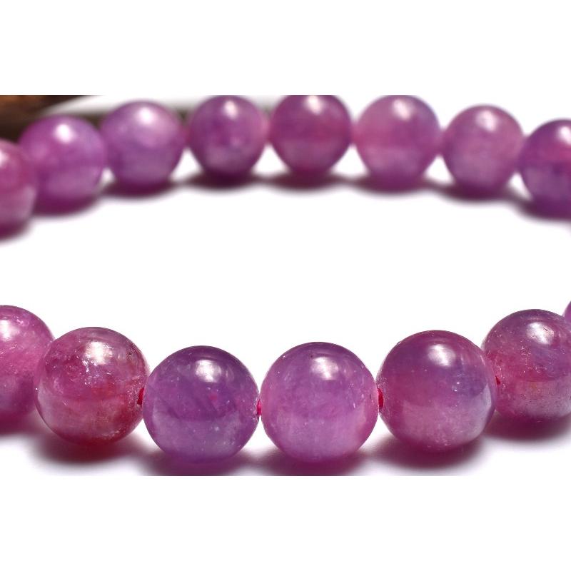 1点物】南アフリカ産◇高品質 ルビー 7.5mm ブレスレット _MC5009