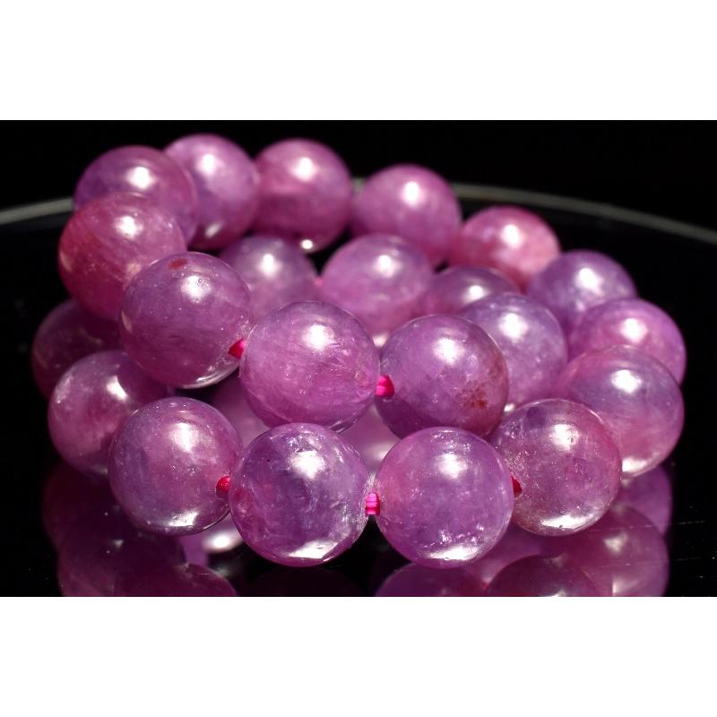 1点物】南アフリカ産◇高品質 ルビー 7.5mm ブレスレット _MC5009