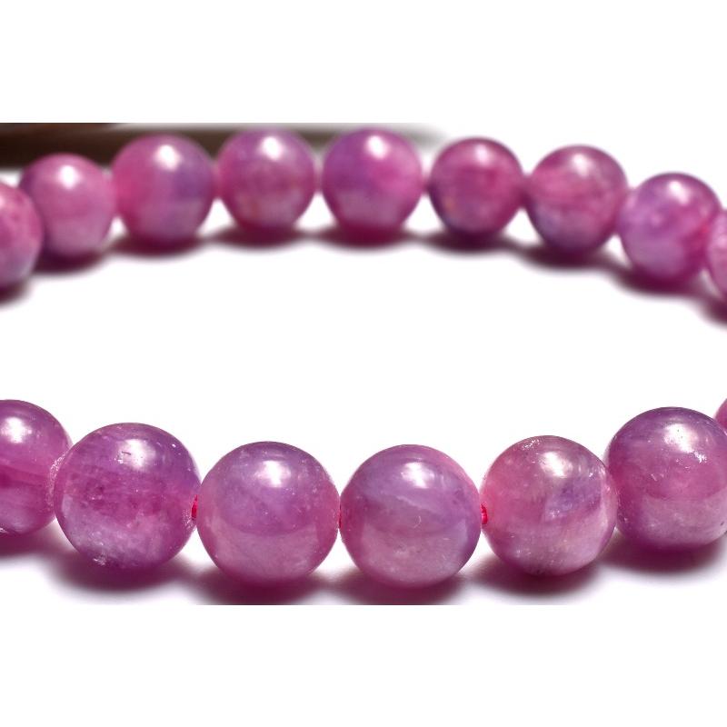 1点物】南アフリカ産◇高品質 ルビー 8mm ブレスレット _MC5014