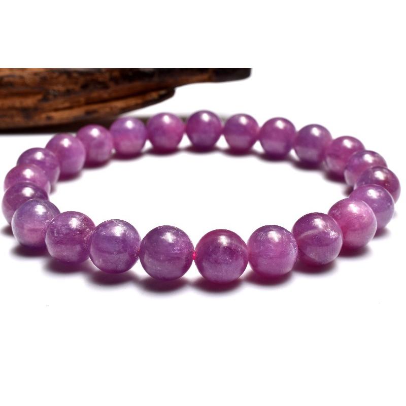 1点物】南アフリカ産◇高品質 ルビー 8.5mm ブレスレット _MC5015