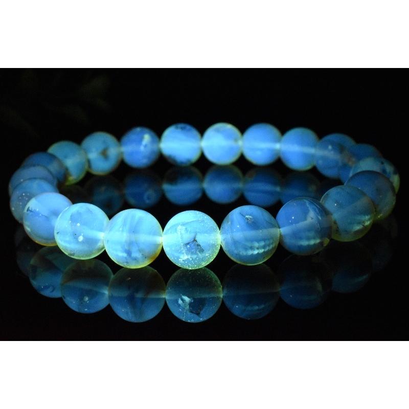 1点物】全粒内包☆限定入荷！ 虫入り琥珀アンバー 9.5mm ブレスレット