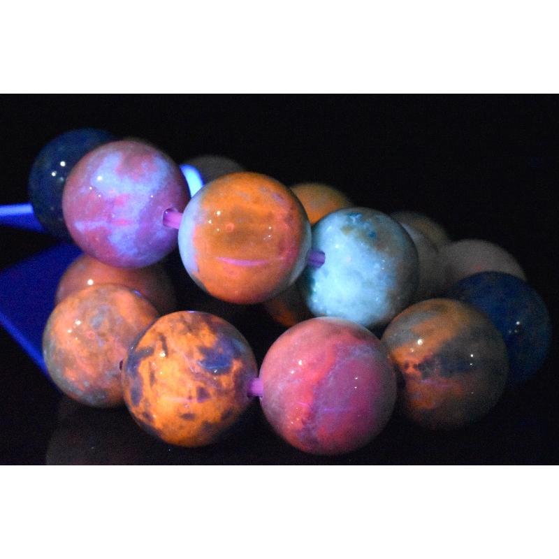 1点物】希少◇アフガニスタン産 MIXハックマナイト 11mm ブレスレット