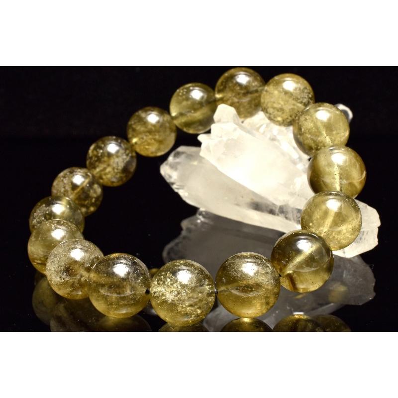 1点物】希少高品質◇ブラックファントム入り リビアングラス 13mm