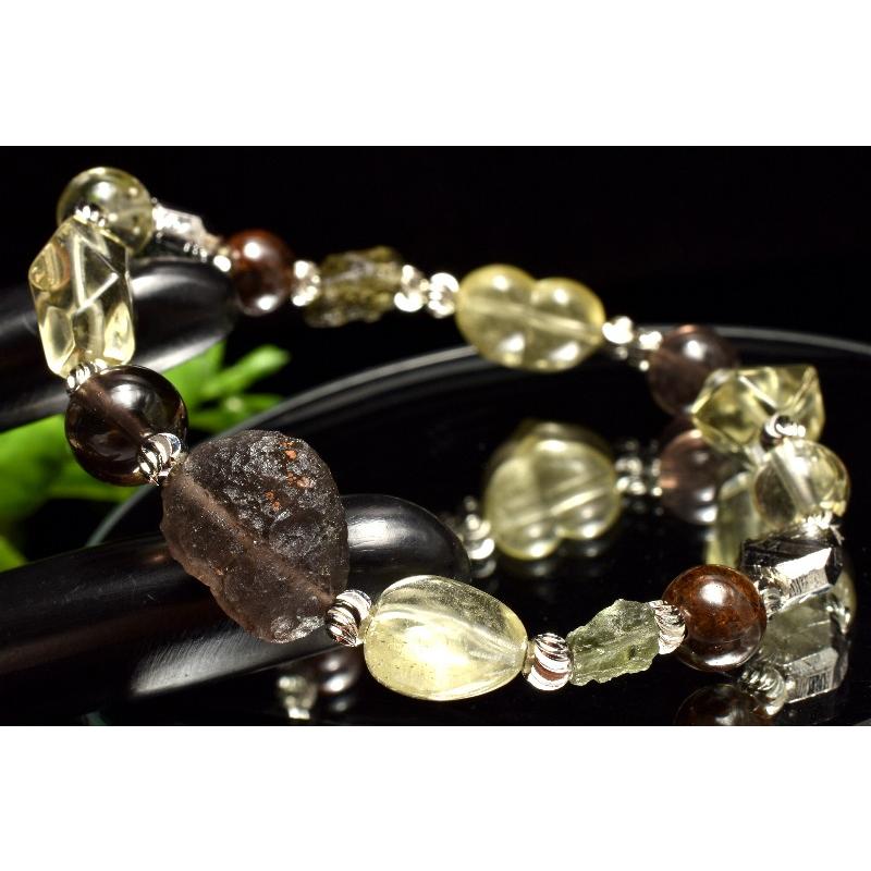 1点物】MIX隕石(リビアングラス+モルダバイト+黒隕石+ゴンドライト