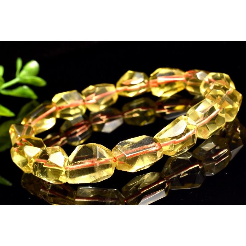 1点物】AA透明◇美しい輝き シトリン 12-13x9-12mm 原石ラフカット