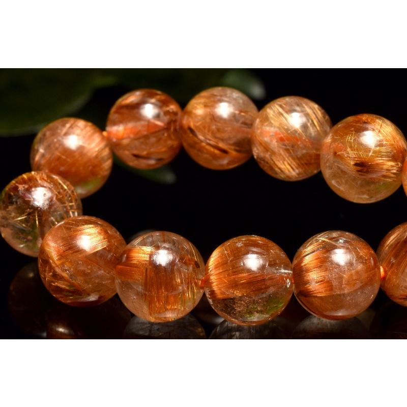 1点物】人気◇板状金針 タイガータイチンルチルクォーツ 8mm 