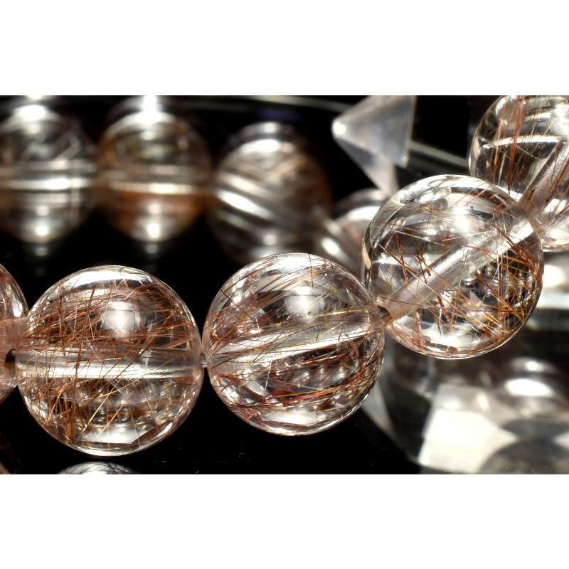 1点物】高品質◇シャンパンカラー シルバールチルクォーツ 11.5mm 