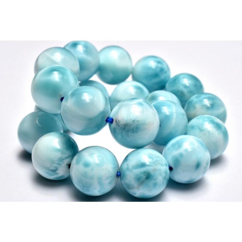 1点物】AAA☆数量限定 ラリマー 9.5-10mm ブレスレット _MC6340 
