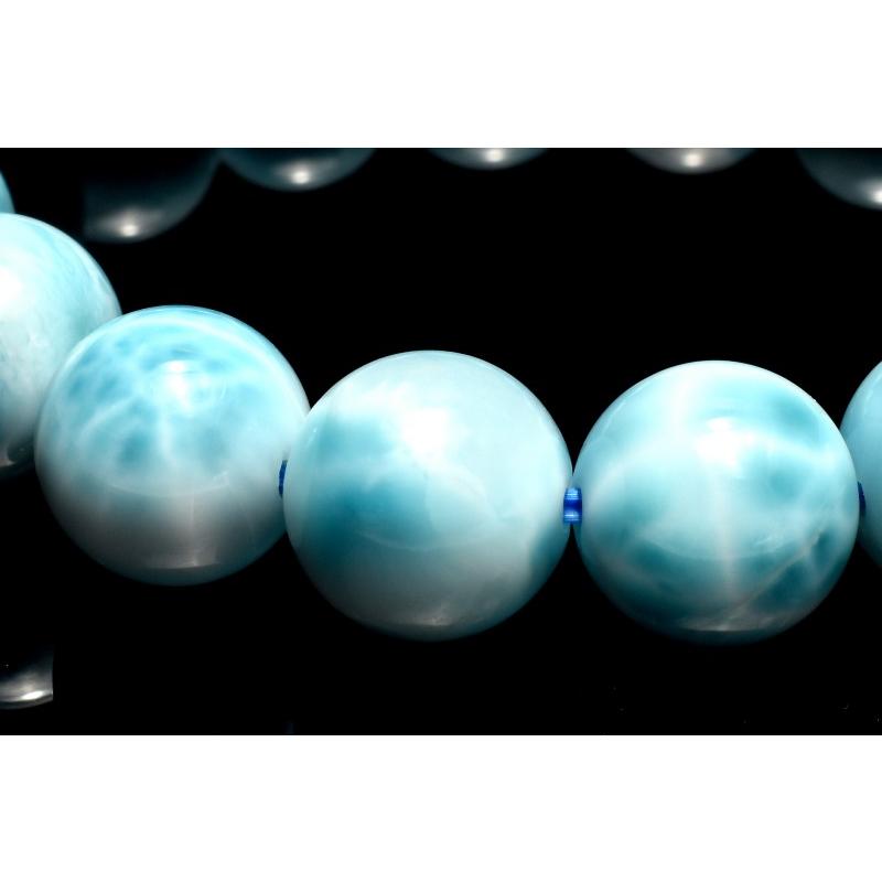 1点物】AAA☆数量限定 ラリマー 11.5mm ブレスレット _MC6341