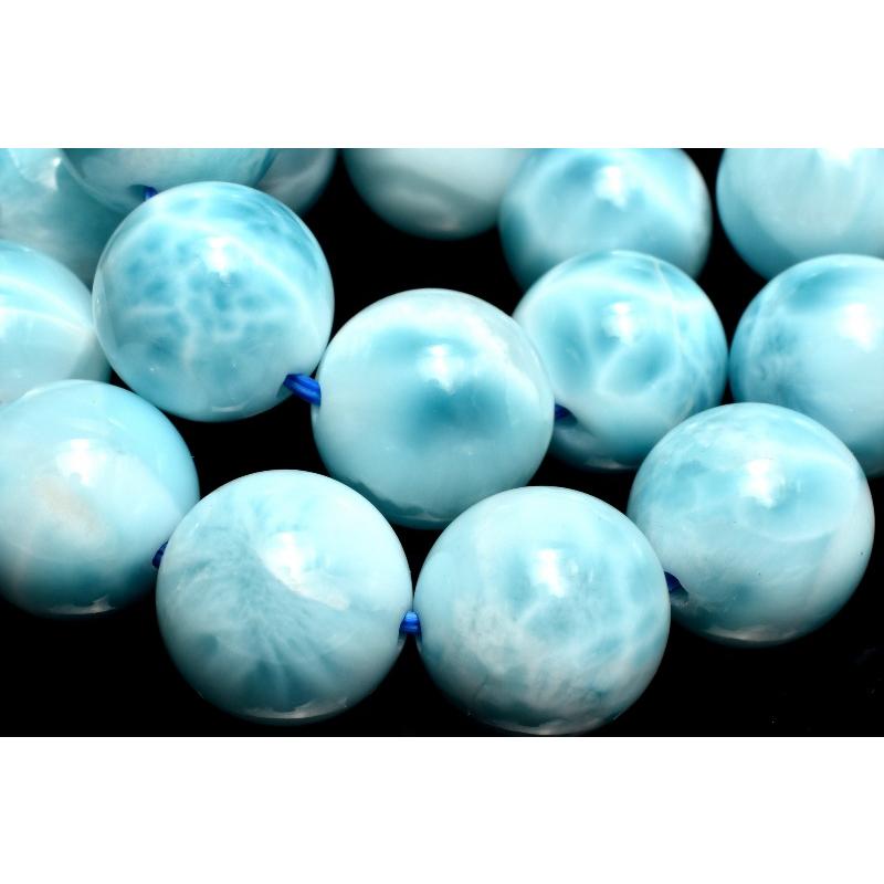 1点物】AAA☆数量限定 ラリマー 11.5mm ブレスレット _MC6341