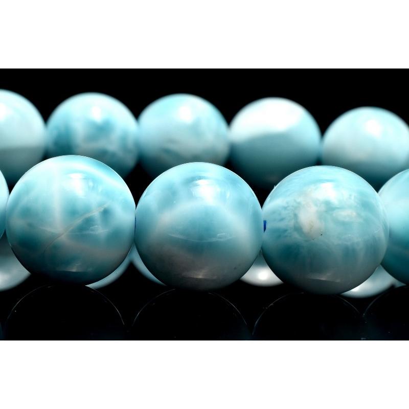 1点物】AAA☆数量限定 ラリマー 11.5mm ブレスレット _MC6341