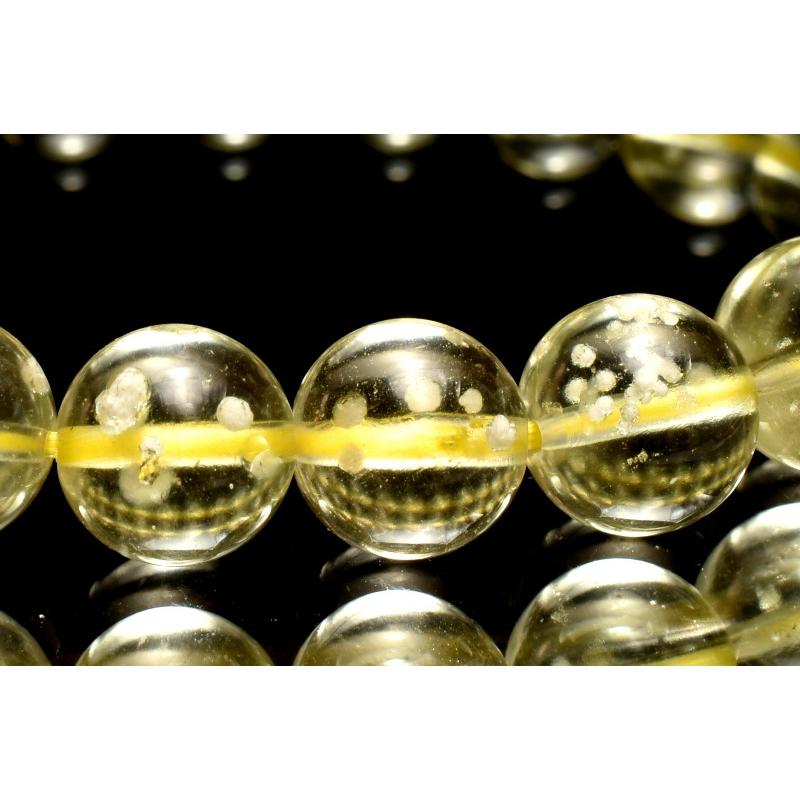 リビアングラスブレスレット　透明感抜群【トップクオリティ】 1点物】AAAA☆高透明 リビアングラス 8.5mm ブレスレット _MC6680