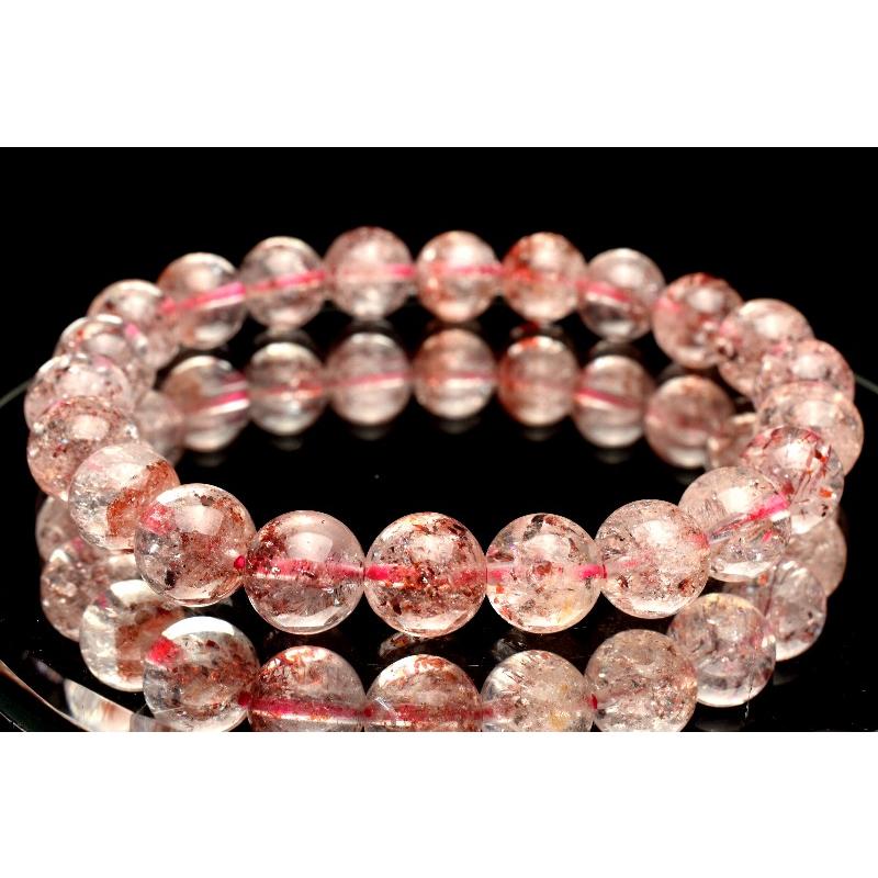 1点物】煌めきたっぷり内包 ストロベリークォーツ(レピドクロサイト