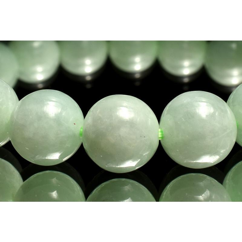 1点物】陶器質感◇ミャンマー産 本翡翠(ジェダイト) 9.5mm