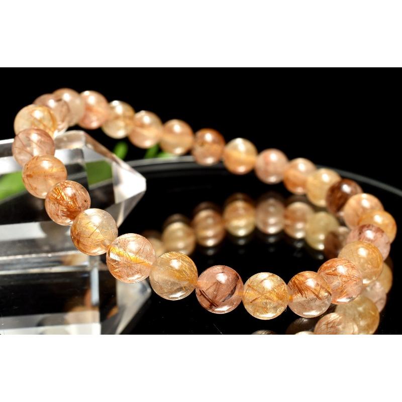 1点物】虎色の密集針 タイガータイチンルチルクォーツ 6.5mm