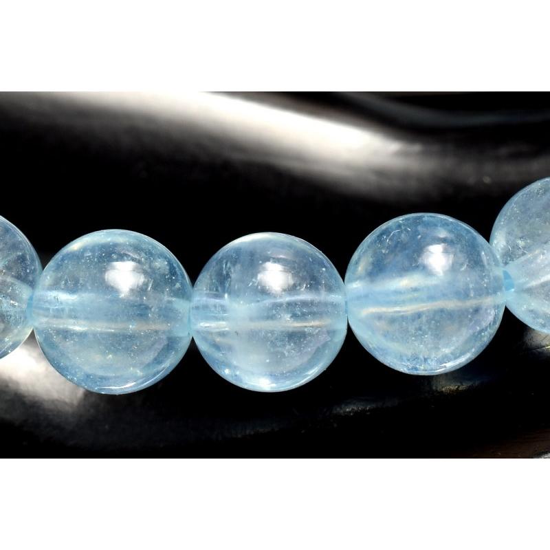 1点物】氷河ブルー アクアマリン 7mm ブレスレット _MC9474