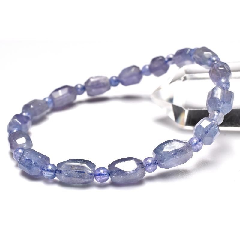 1点物】青紫の色彩美 タンザナイト 6.5-9x5.5-6(丸玉3.5)mm 原石