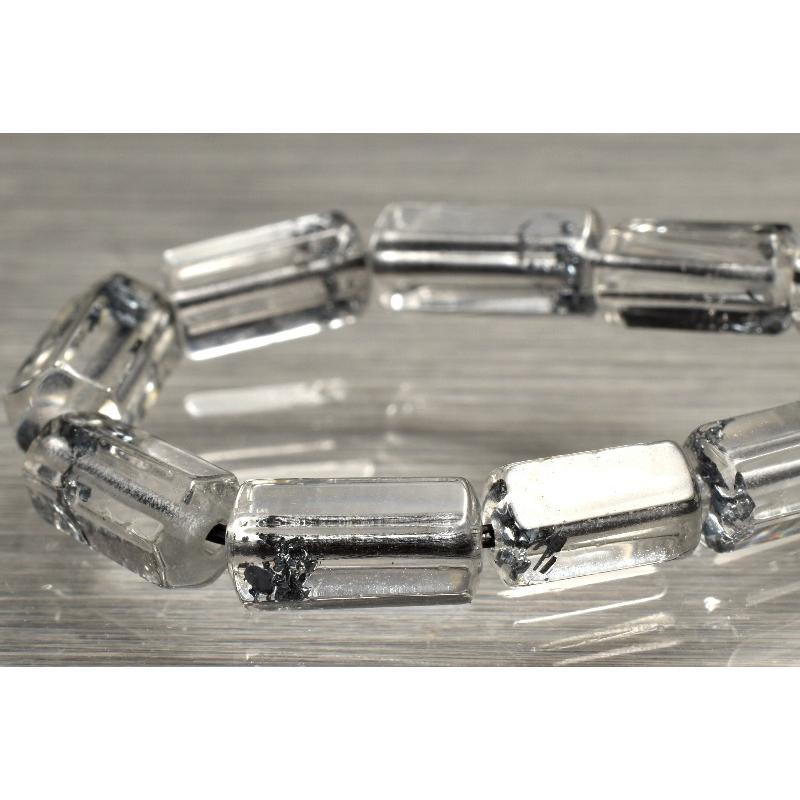 1点物】AAAA☆希少な銀煌めく スティブナイトインクォーツ 8-11x5mm