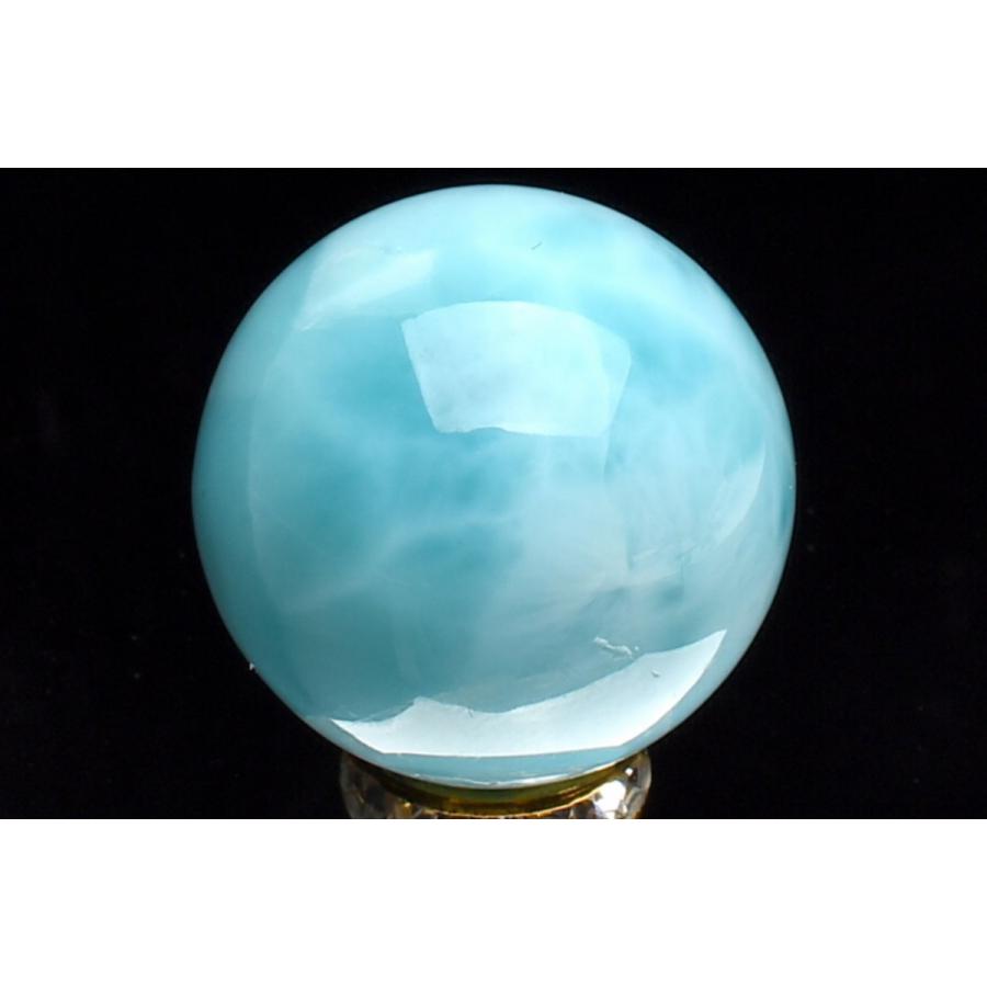 1点物】高品質◇三大ヒーリング ラリマー 19mm 丸玉(台座付き 