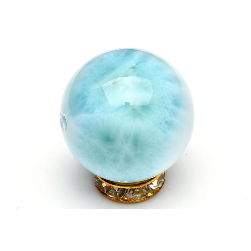【１点物】AAA大珠☆三大ヒーリング ラリマー　18mm　粒売り ビーズ _P8559_3