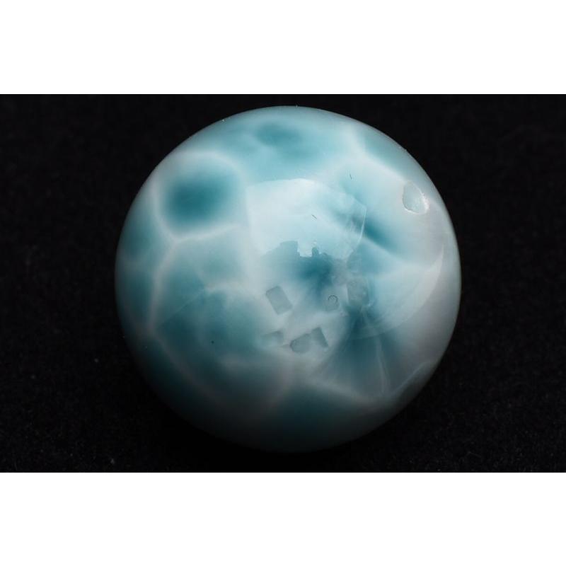 【１点物】AAA大珠☆三大ヒーリング ラリマー　18mm　粒売り ビーズ _P8560_1