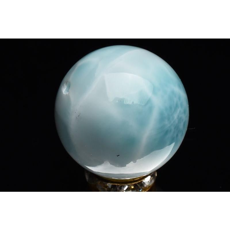 【１点物】AAA大珠☆三大ヒーリング ラリマー　18mm　粒売り ビーズ _P8560_2