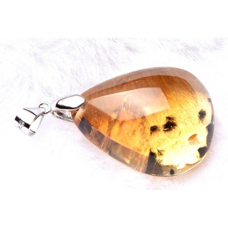 1点物】Silver925◇希少！ ロマネサイトインシトリン 25x20mm