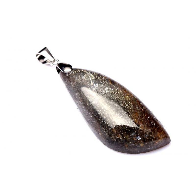 1点物】Silver925◇シックな輝き ゲーサイトインカルサイト 36x15mm 