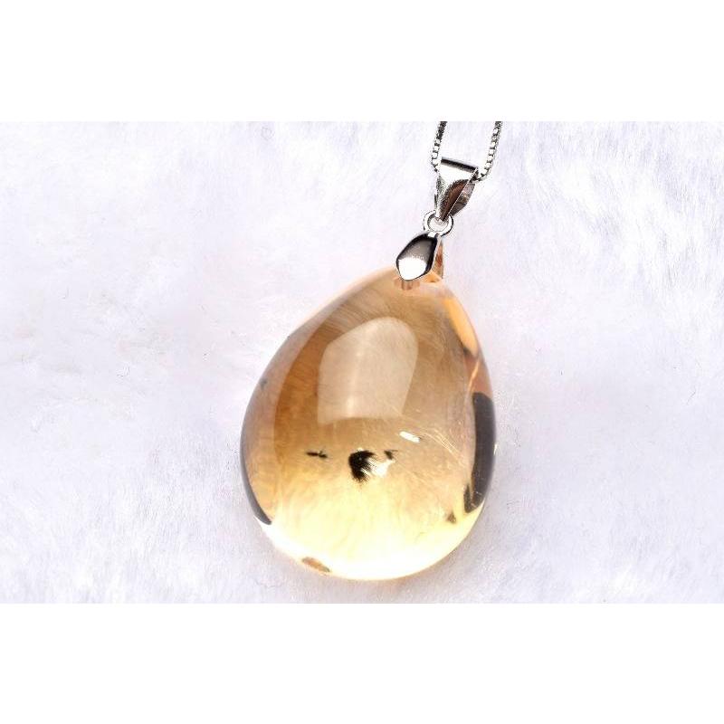 1点物】Silver925◇希少クリア ロマネサイトインシトリン 26x21mm 