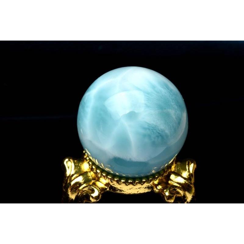 1点物】大珠◇三大ヒーリング ラリマー 18.5mm 丸玉(台座なし