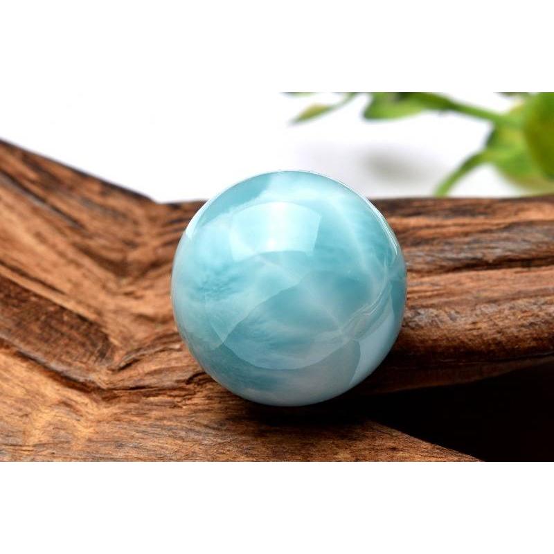 ラリマースフィア 世界三大ヒーリングストーン　天然石 世界三大ヒーリングストーン 最高級品質 ラリマー粒 スフィア 17.4mm