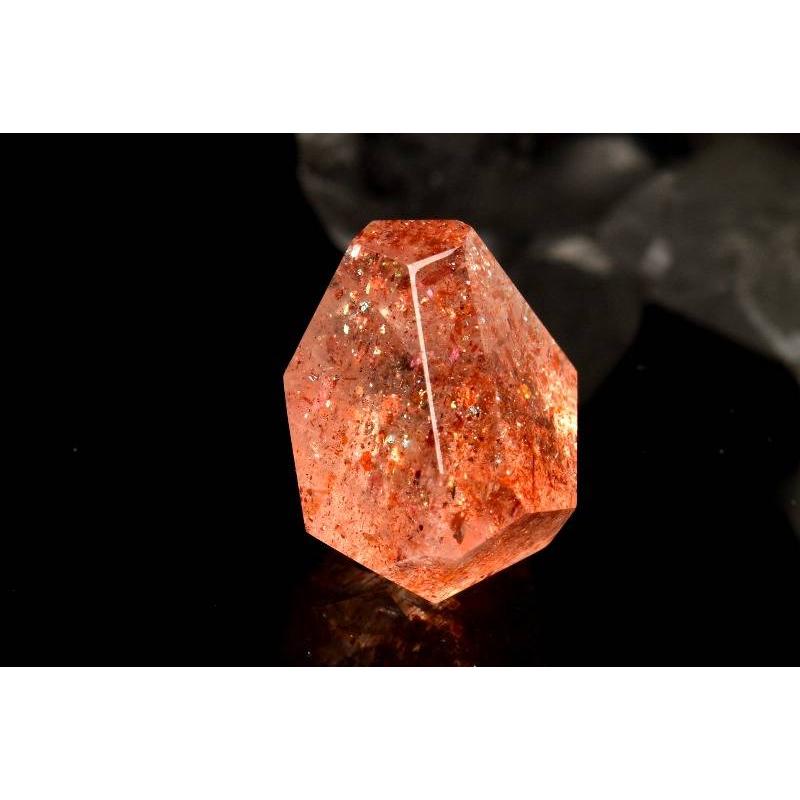 1点物】AAAA☆グリッターな輝き マイカサンストーン 15x11mm 原石