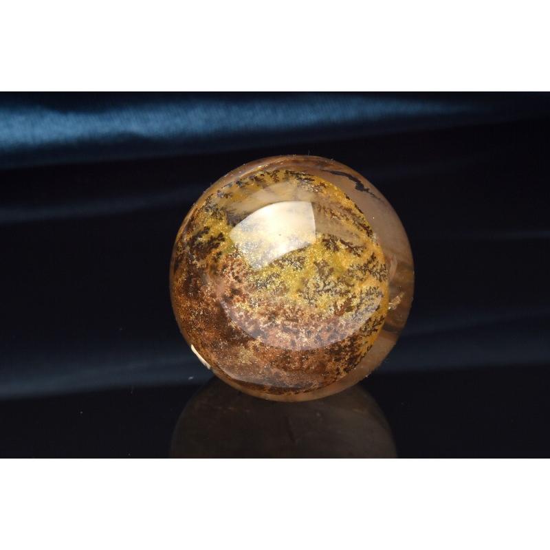 1点物】天然の水彩画 デンドリティッククォーツ 21mm 丸玉(台座なし 
