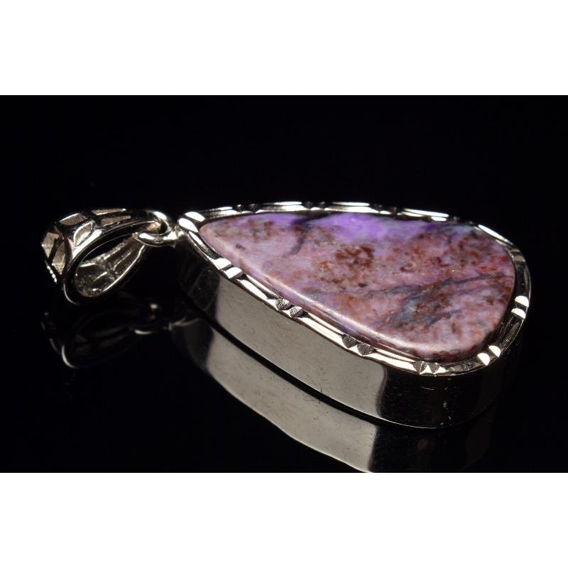 1点物】Silver925◇高発色パープル スギライト(杉石) 21x14mm