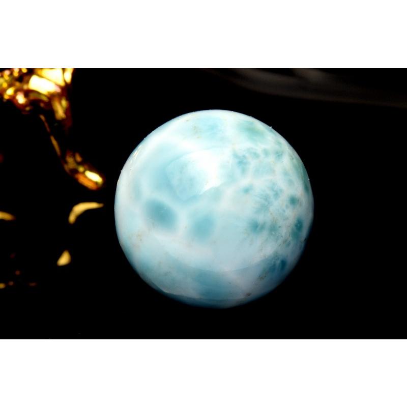 ラリマー 丸玉　約32mm スフィア 高品質・ドミニカ産]ラリマー丸玉/スフィア - 埼玉県吉川市の天然石