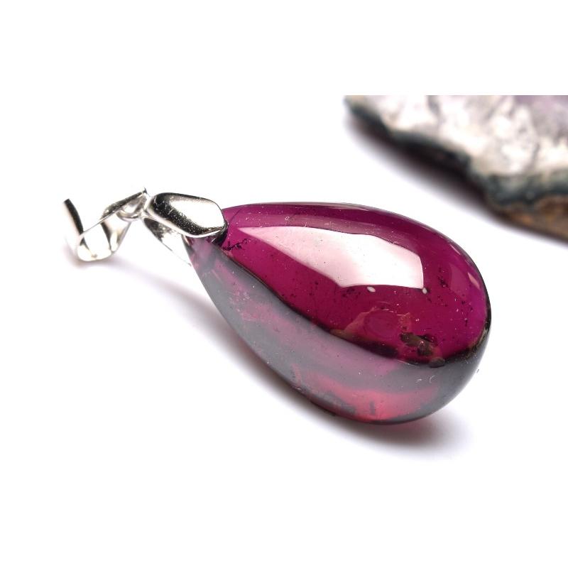 1点物】Silver925◇まろやか光沢 ロードライトガーネット 22x14mm 