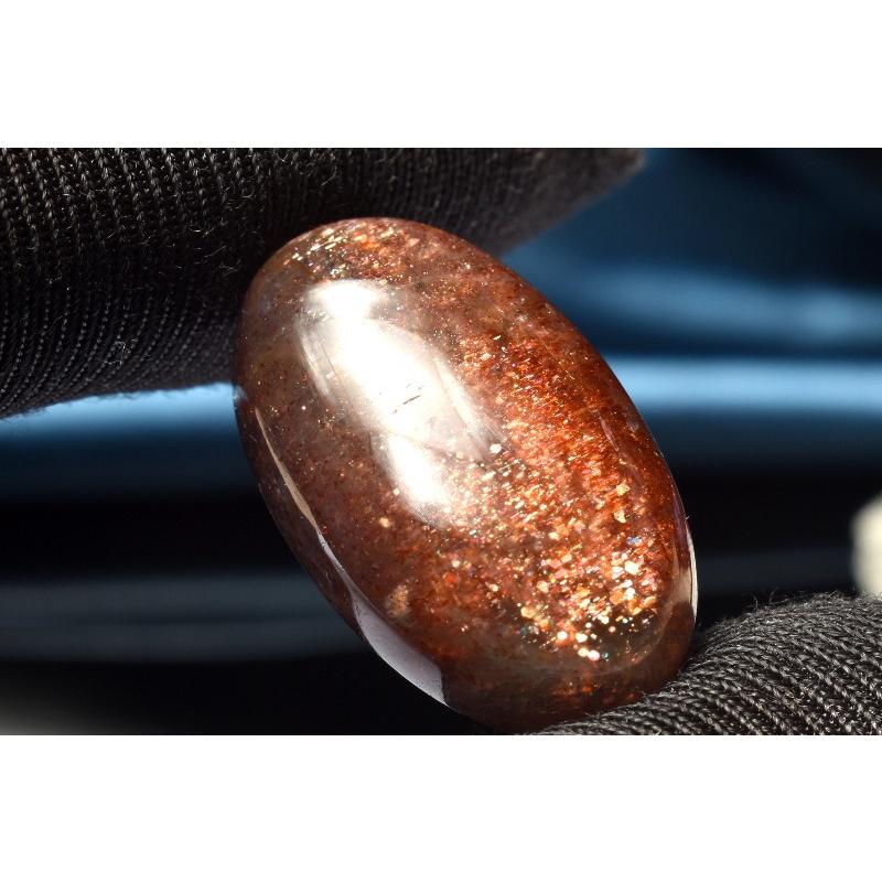 1点物】AAAA☆ブラッドショット アイオライトサンストーン 23x14mm