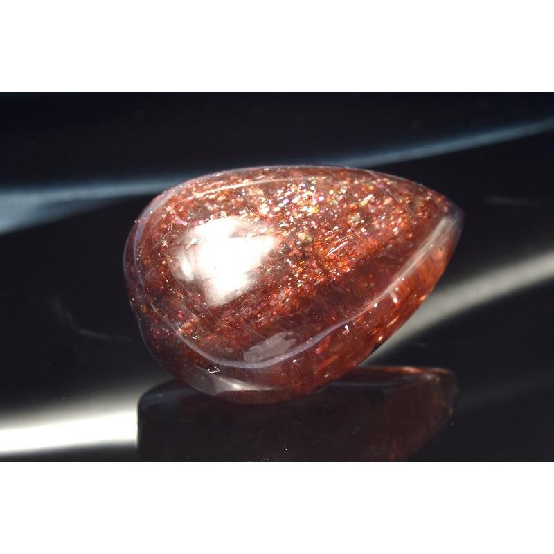 1点物】AAAA☆ブラッドショット アイオライトサンストーン 26x18mm