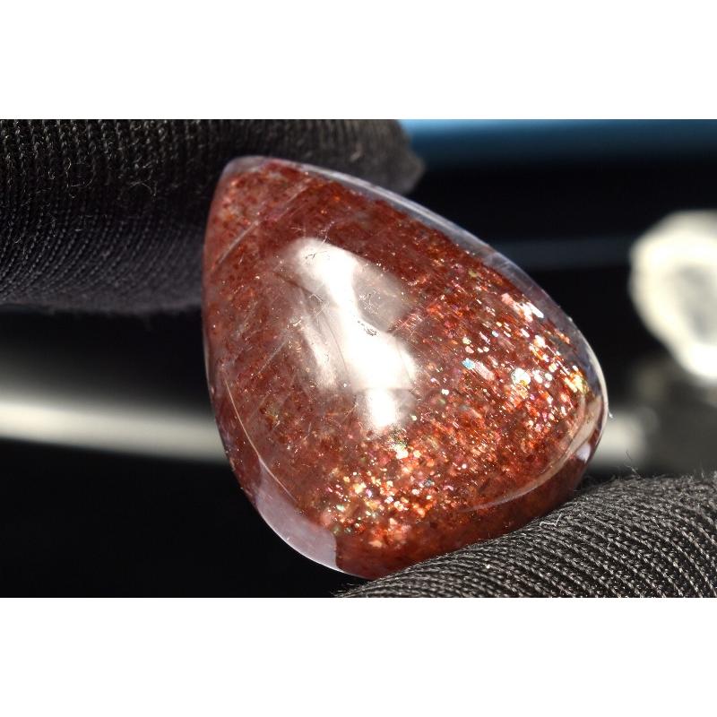1点物】AAAA☆ブラッドショット アイオライトサンストーン 26x18mm