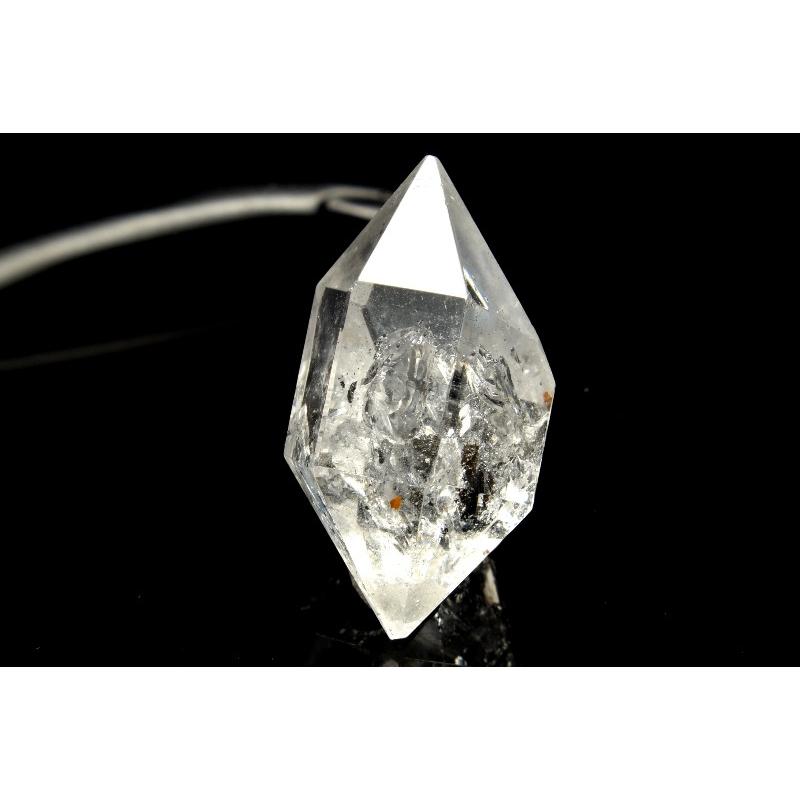 1点物】ヒマラヤ産◇透明 エレスチャルクォーツ 33x18mm 両剣ポイント