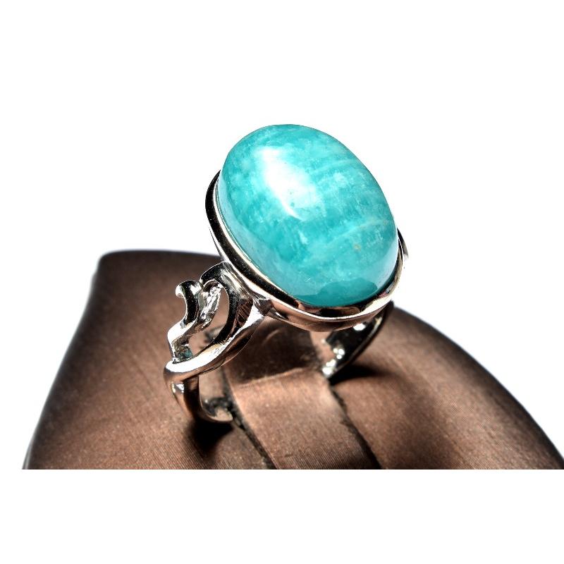 k様 アマゾナイト リング 16号 バイカラー アマゾナイト リング C-101608 | kiri onlinestore